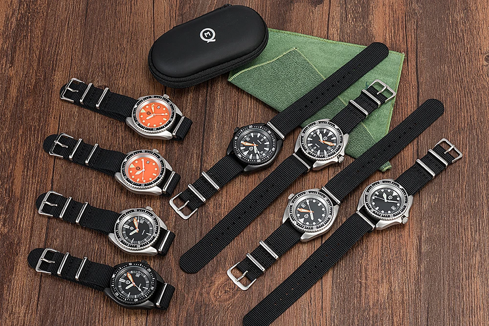 QIMEI Classic Design US Special Forces UDT Military Army Sport Men's Outdoor Diver Watch SM8016B Matte Finish