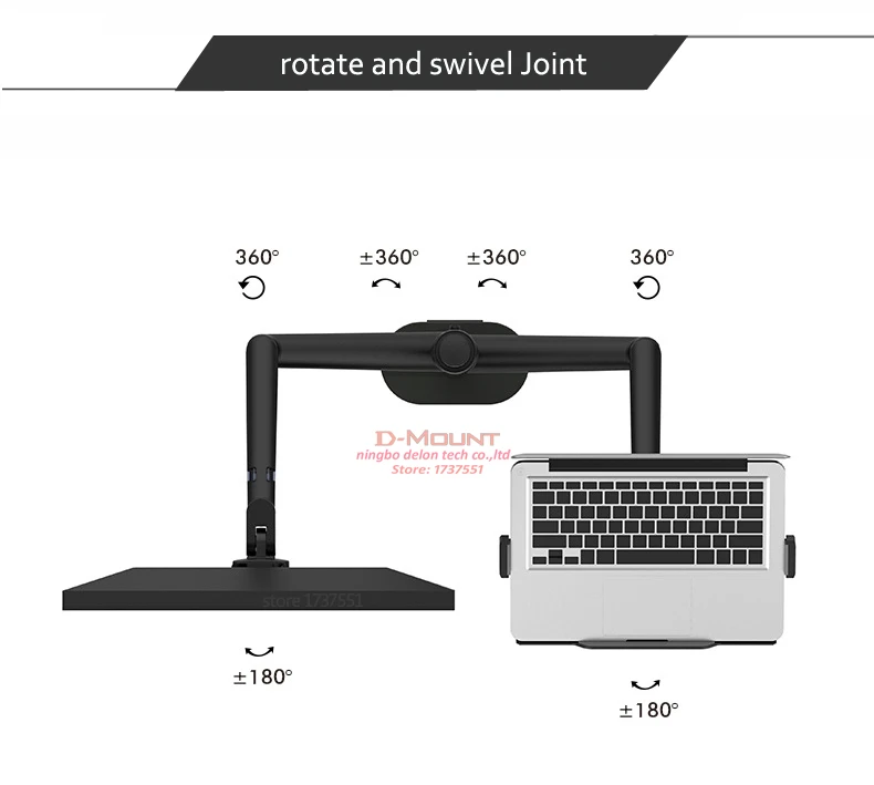OL-3L OL-3T Aluminum Silver Ergonomics 10'-17' Desk Laptop Stand 32' Monitor Desktop Bracket Computer Mount Full Motion Column