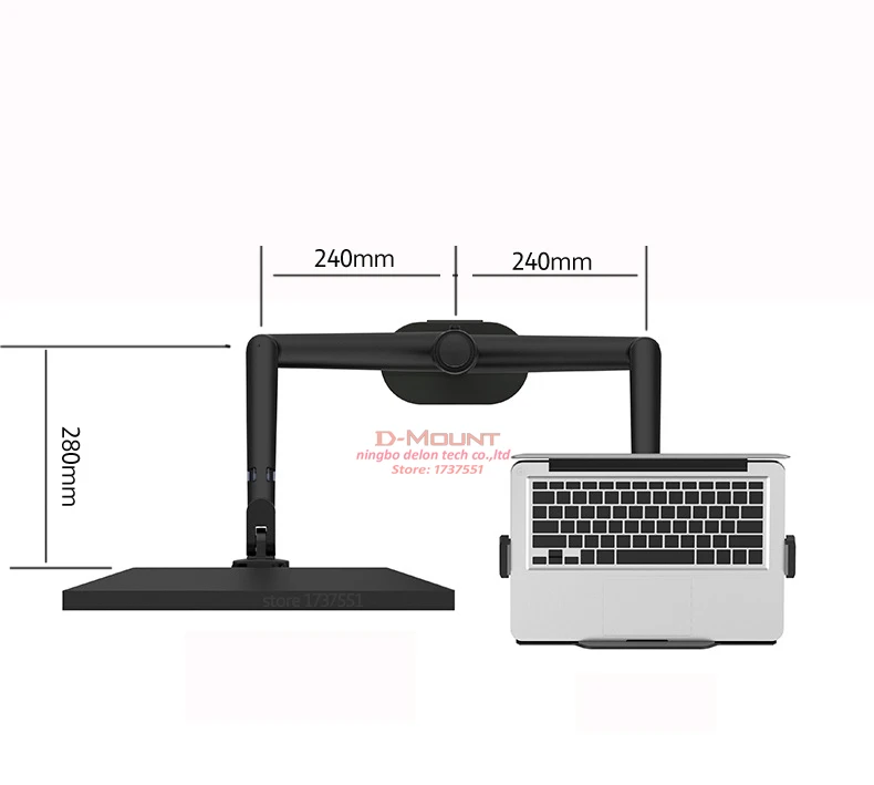 OL-3L OL-3T Aluminum Silver Ergonomics 10'-17' Desk Laptop Stand 32' Monitor Desktop Bracket Computer Mount Full Motion Column