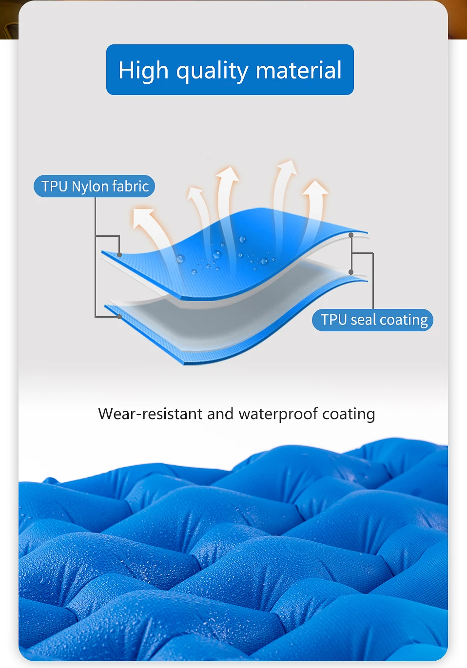Naturehike Inflatable Mattress Air Mattress Ultralight Outdoor Sleeping Pad Folding Bed Sleeping Mat Hiking Camping Mattress
