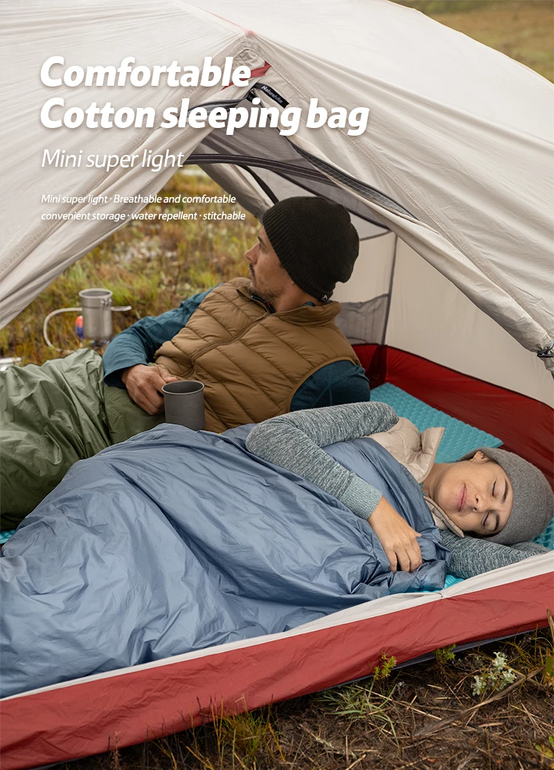 Naturehike Envelope-style Sleeping Bag LW180 Ultralight Cotton Splicing Double Sleeping Bags For Outdoor Camping Hiking Tourism