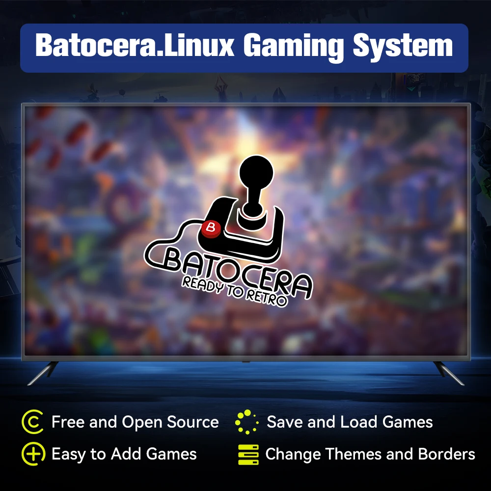 Batocera.Linux 35 2TB Gaming HDD Portable Game Hard Drive with 52000+ Games for PS3/PS2/Wii/WiiU/N64/MAME/SS, Compatible with PC
