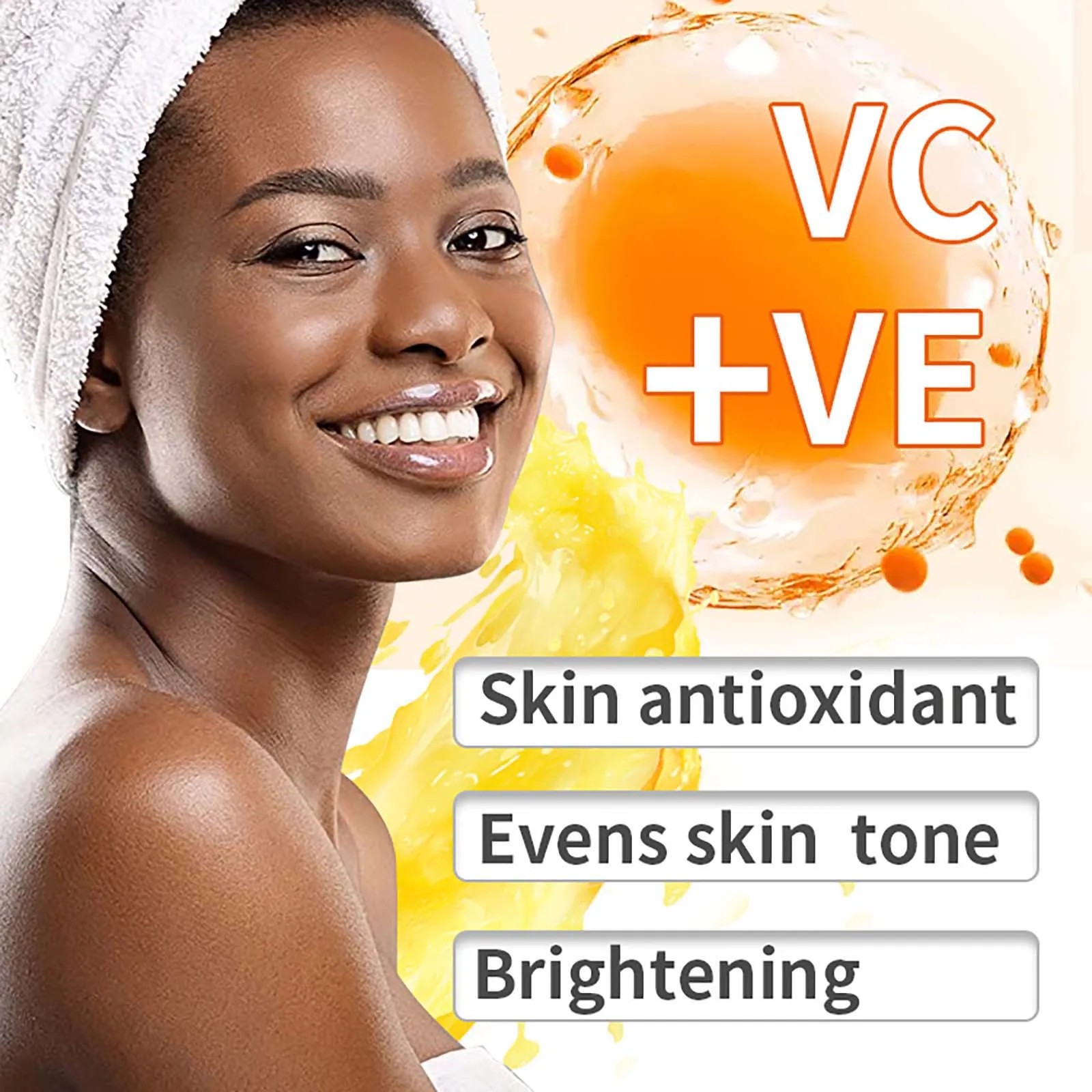 AILKE Vitamin C Skin Care Set For Women, Moisturizing, Hydrate, Brighten Skin Tone, With Coconut Oil, Glycerin, Vitamin E