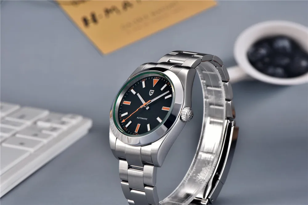PAGANI DESIGN Green Sapphire Glass Men's Mechanical Watches Luxury Automatic Watch Men NH35A Stainless Steel Diving Sports Clock