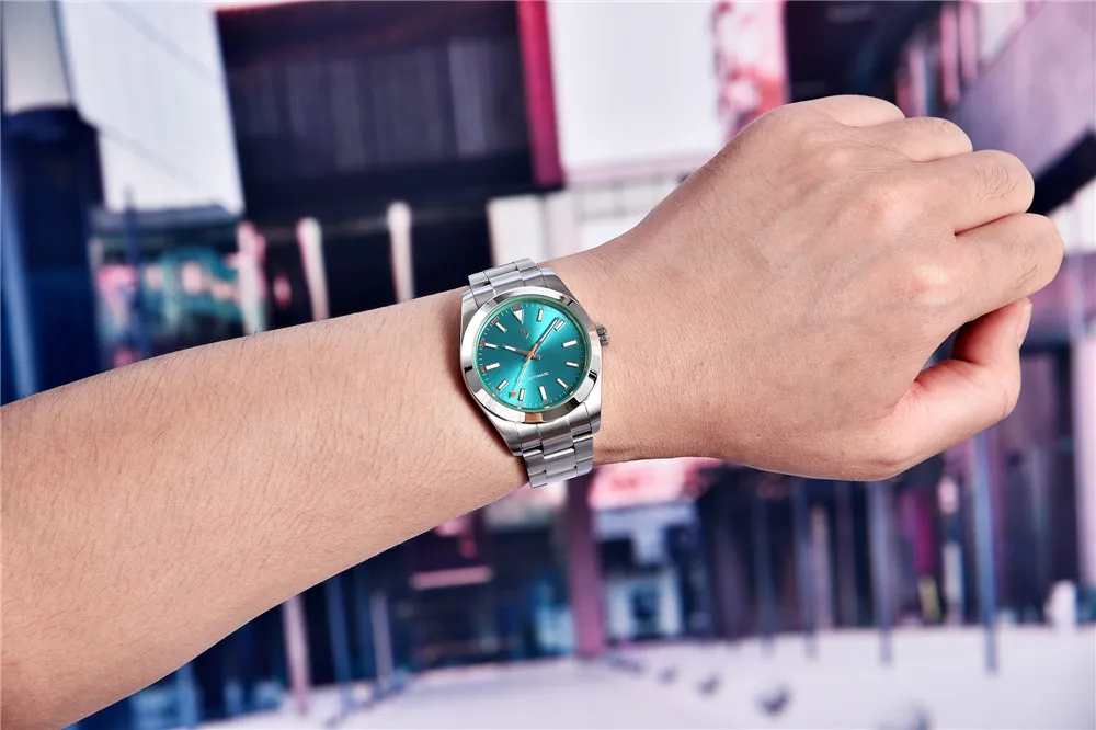 PAGANI DESIGN Green Sapphire Glass Men's Mechanical Watches Luxury Automatic Watch Men NH35A Stainless Steel Diving Sports Clock