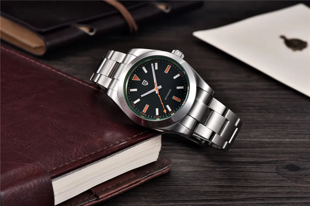 PAGANI DESIGN Green Sapphire Glass Men's Mechanical Watches Luxury Automatic Watch Men NH35A Stainless Steel Diving Sports Clock