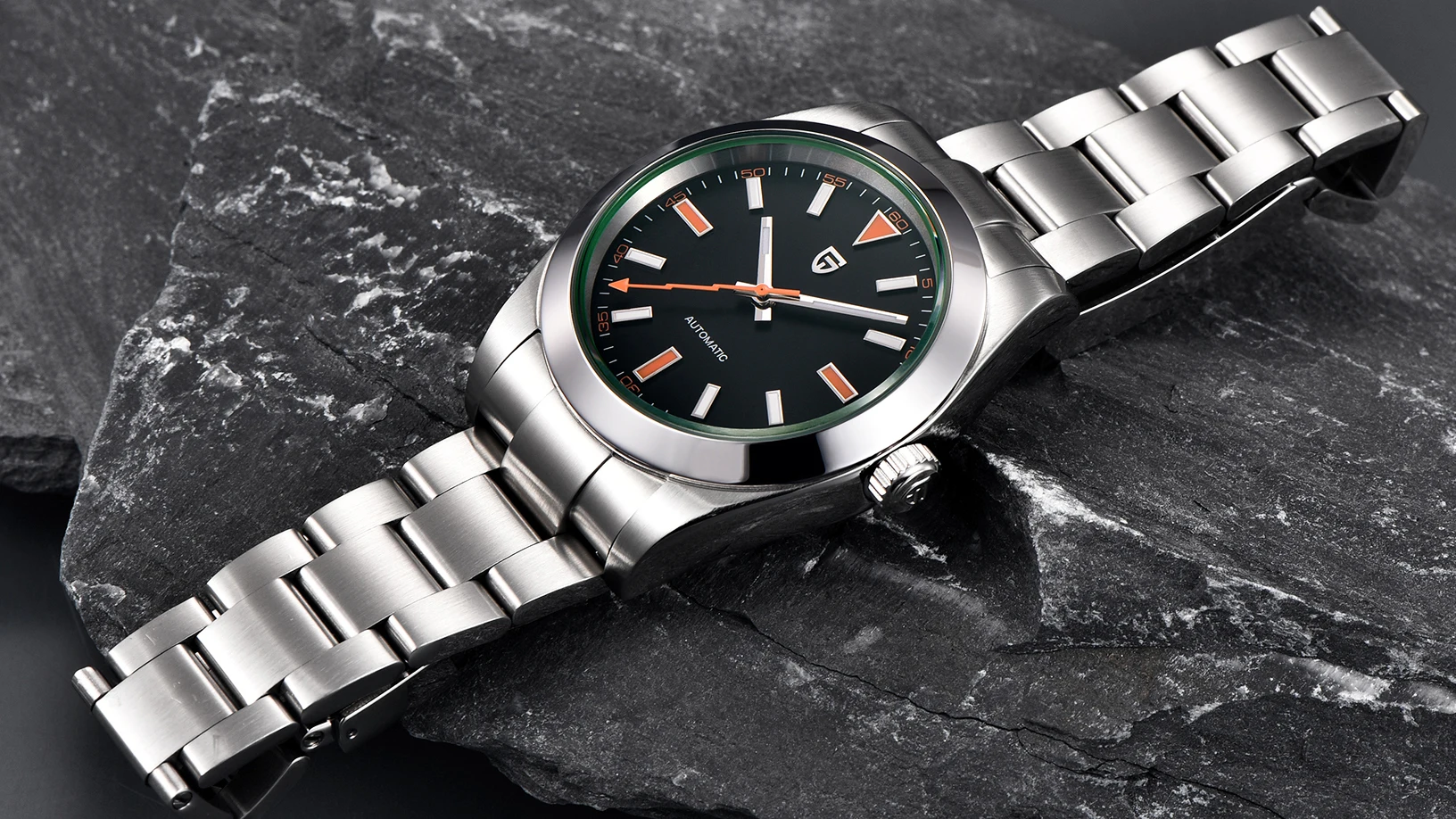 PAGANI DESIGN Green Sapphire Glass Men's Mechanical Watches Luxury Automatic Watch Men NH35A Stainless Steel Diving Sports Clock