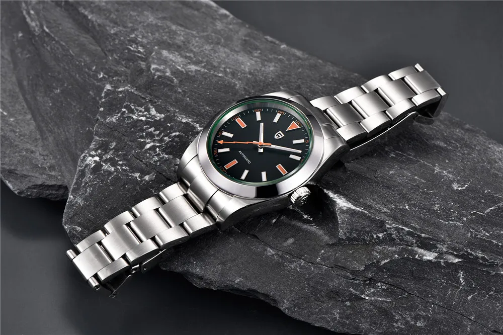 PAGANI DESIGN Green Sapphire Glass Men's Mechanical Watches Luxury Automatic Watch Men NH35A Stainless Steel Diving Sports Clock