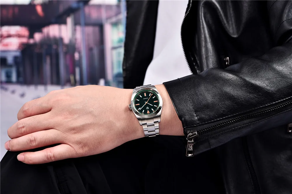 PAGANI DESIGN Green Sapphire Glass Men's Mechanical Watches Luxury Automatic Watch Men NH35A Stainless Steel Diving Sports Clock