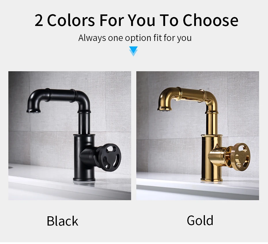Basin Faucets Black Color Brass Crane Bathroom Faucets Hot And Cold Water Mixer Tap Contemporary Mixer Tap Torneira WF-20A02