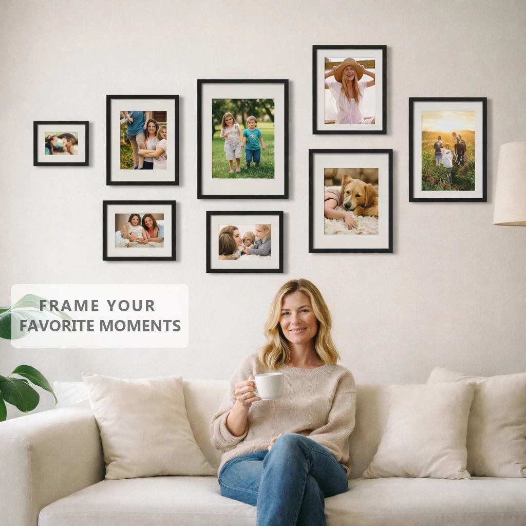 Photo Frames 30x40 21x30 A4 15x20 13x18 Modern Metal Picture Frame Black Gold Plexiglass Wall Art Poster Canvas Print Home Decor
