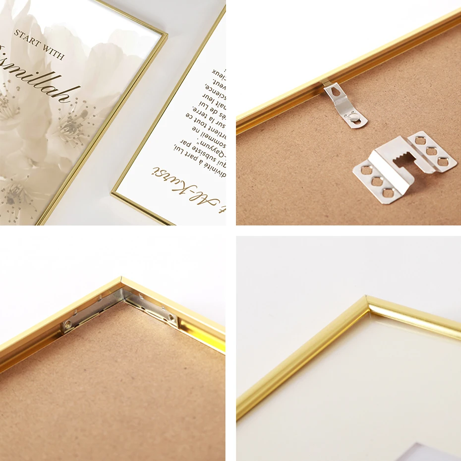 Photo Frames 30x40 21x30 A4 15x20 13x18 Modern Metal Picture Frame Black Gold Plexiglass Wall Art Poster Canvas Print Home Decor