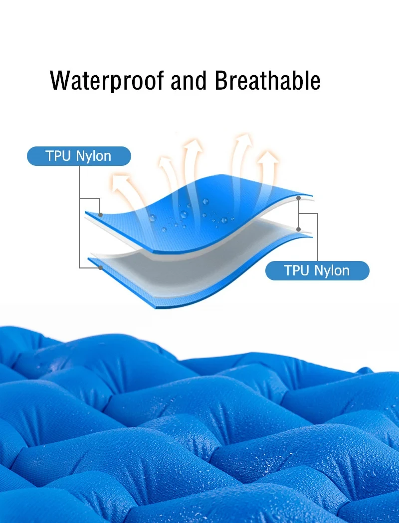 Naturehike FC10 FC01 Inflatable Mattress Air Mattress Camping Mat Ultralight Camping Mattress Sleeping Mat Nylon Sleeping Pad
