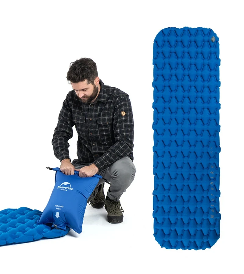 Naturehike FC10 FC01 Inflatable Mattress Air Mattress Camping Mat Ultralight Camping Mattress Sleeping Mat Nylon Sleeping Pad