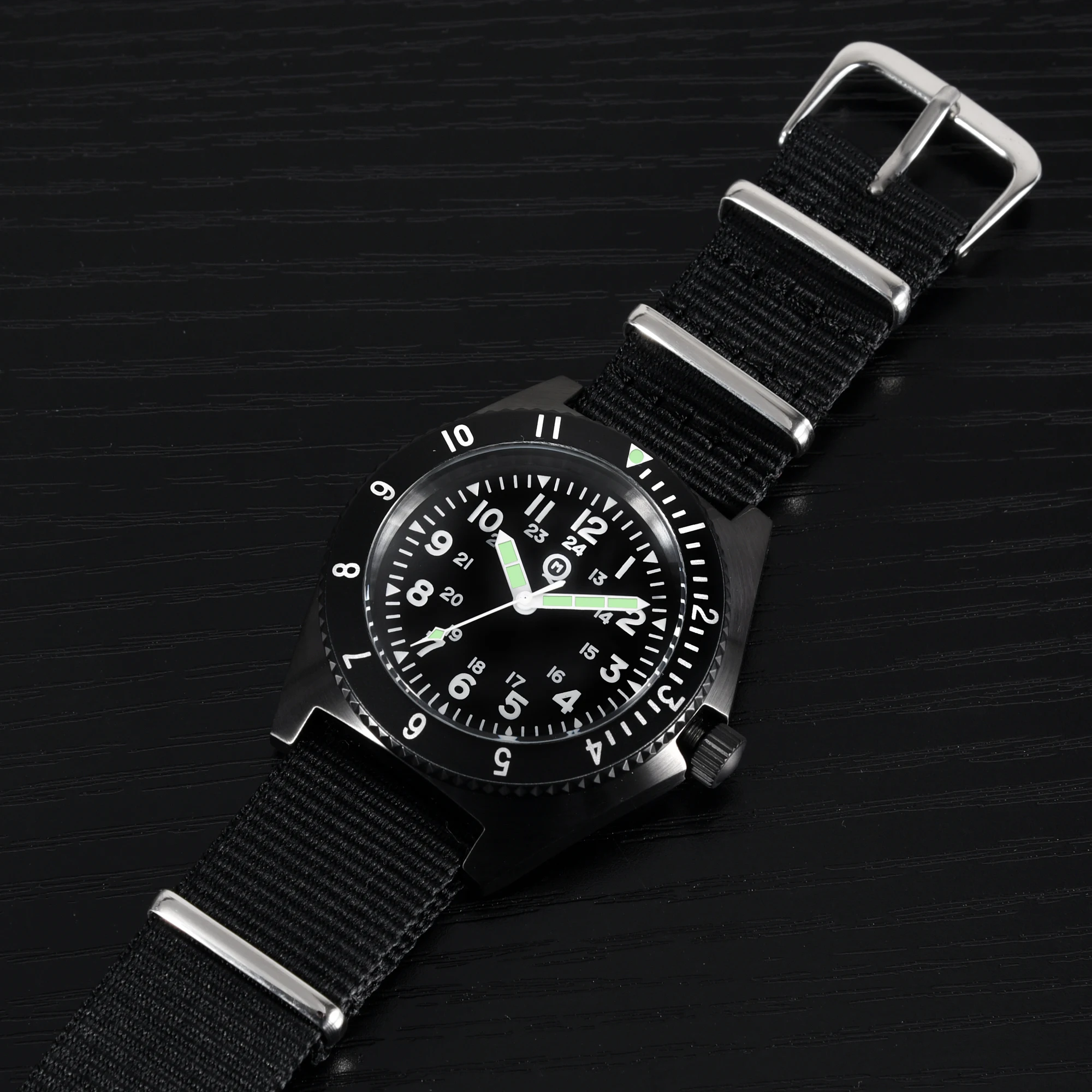 QM 'Vietnam' Men's Luminous Dive Watch US Special Forces UDT Military 300M Diver C3 SM8019DC