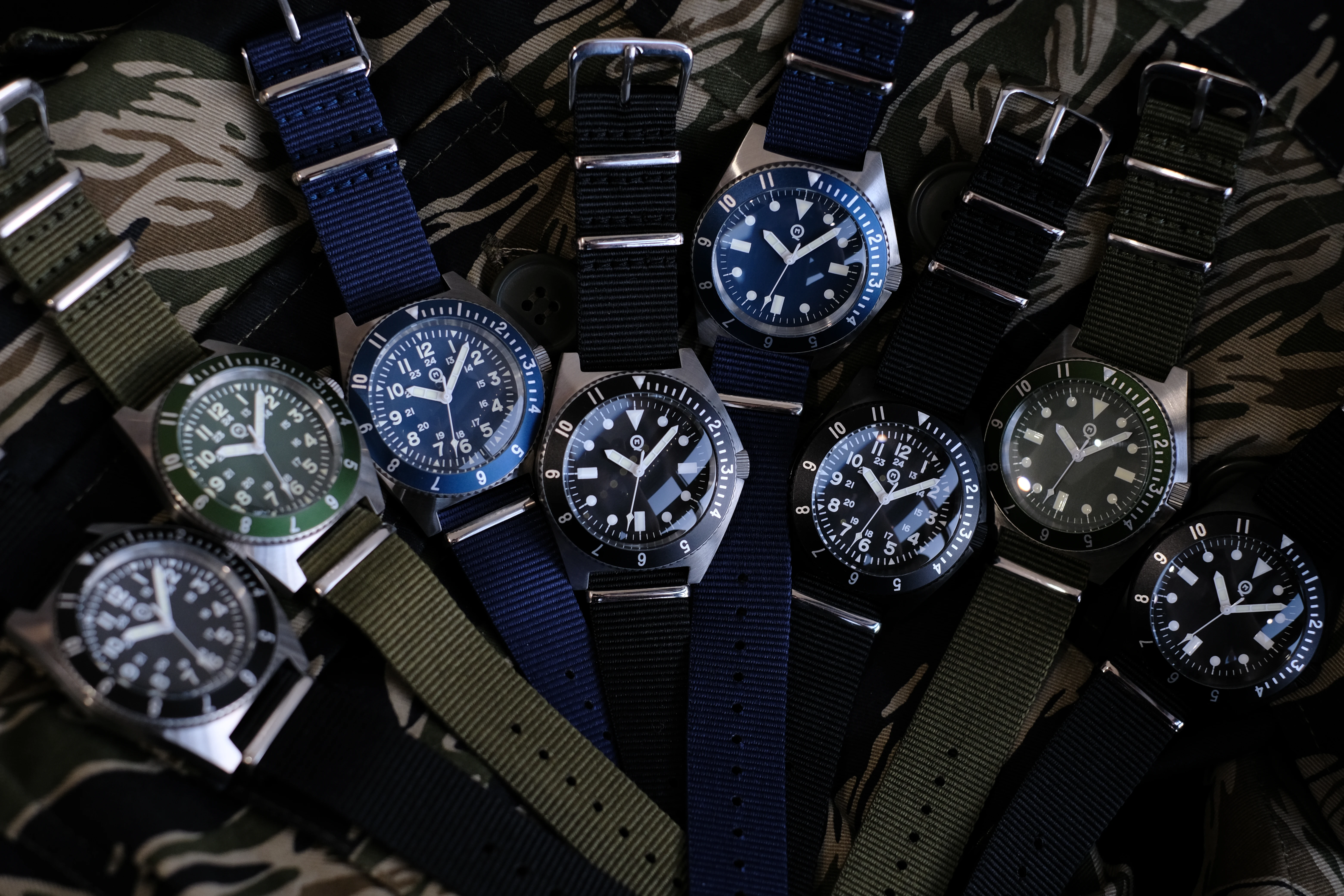 QM 'Vietnam' Men's Luminous Dive Watch US Special Forces UDT Military 300M Diver C3 SM8019DC