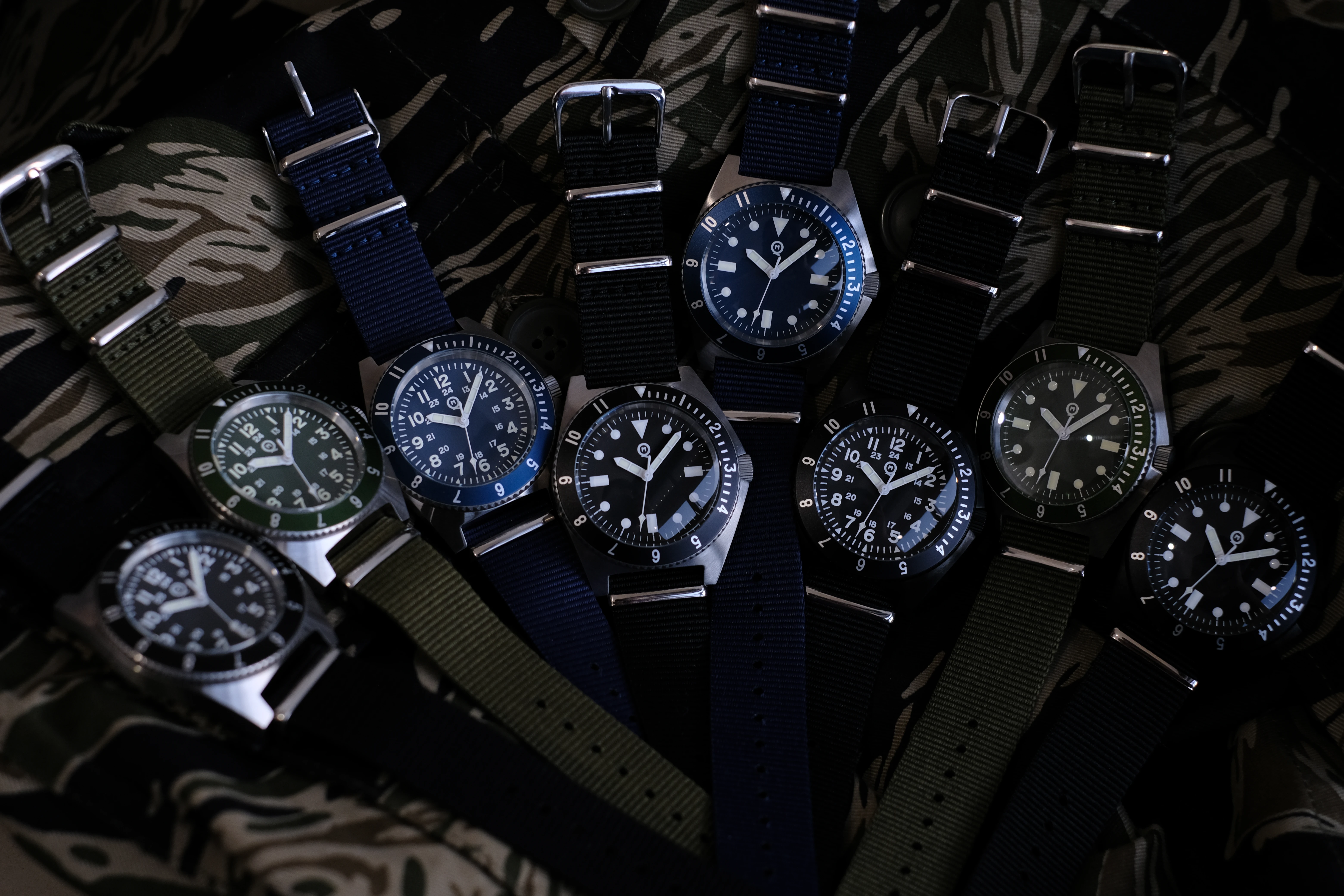 QM 'Vietnam' Men's Luminous Dive Watch US Special Forces UDT Military 300M Diver C3 SM8019DC