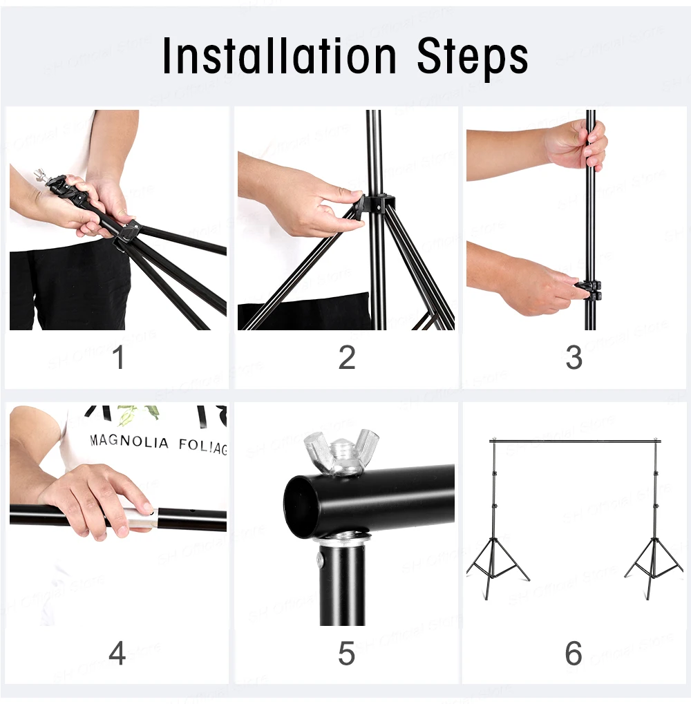 Photography Lighting Kit With 2x2M Photo Background Muslin Backdrops Softbox Light Stand Portable Bag Soft BoxFor Photo Studio