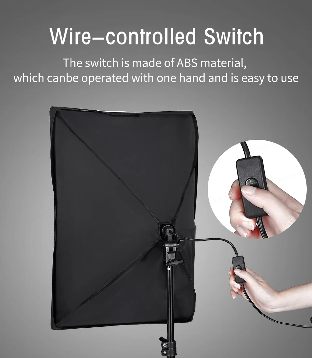 Photography Lighting Kit With 2x2M Photo Background Muslin Backdrops Softbox Light Stand Portable Bag Soft BoxFor Photo Studio