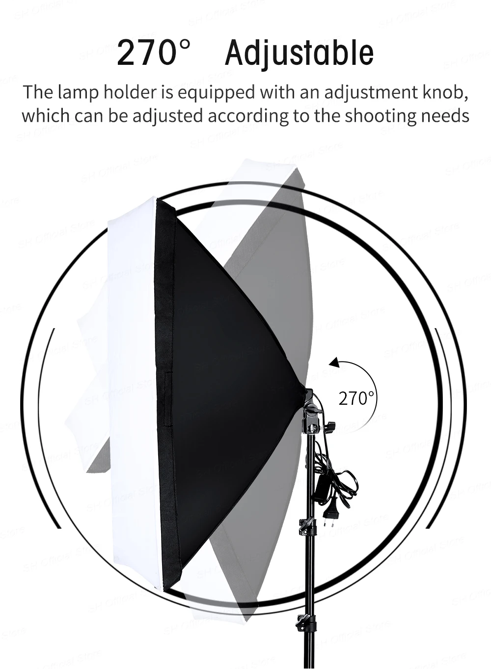 Photography Lighting Kit With 2x2M Photo Background Muslin Backdrops Softbox Light Stand Portable Bag Soft BoxFor Photo Studio