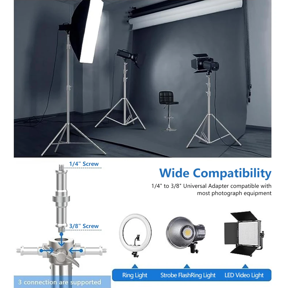 SH C Stand Stainless Steel Kit Light Stand With Weight Bag Photo Studio Accessories Extension Rod 2.49M Length Arm Cross Boom