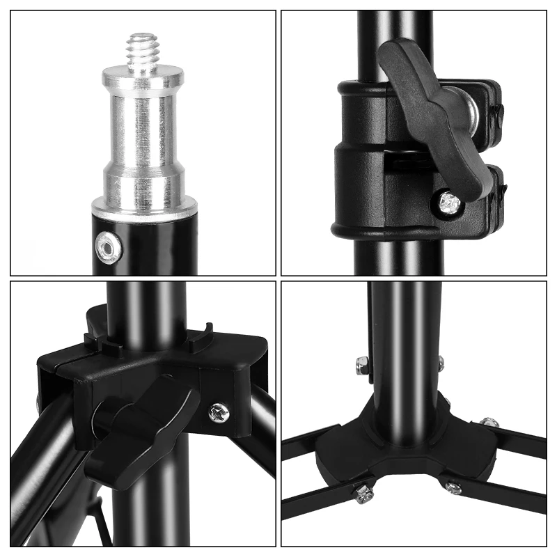 SH Photography Four Lamp Holder Softbox 50x70CM Photo Studio Lighting Kit Softbox Kits Soft Box Photographic Equipment E27 Base