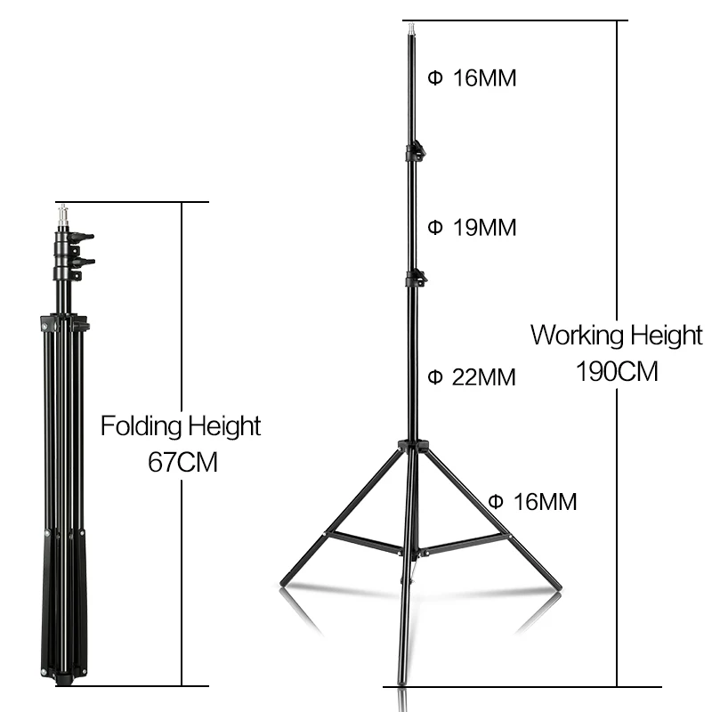 SH Photography Four Lamp Holder Softbox 50x70CM Photo Studio Lighting Kit Softbox Kits Soft Box Photographic Equipment E27 Base