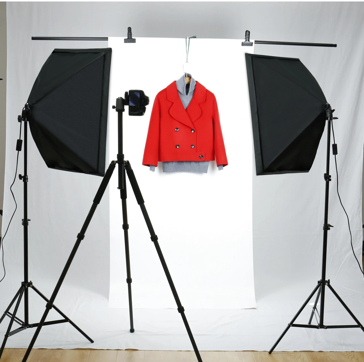 SH Photography Four Lamp Holder Softbox 50x70CM Photo Studio Lighting Kit Softbox Kits Soft Box Photographic Equipment E27 Base