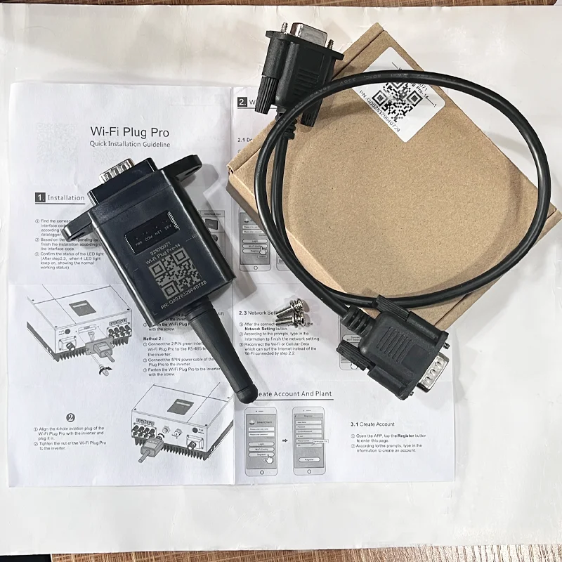 WiFi Plug For SUN Series On Grid Tie Solar Inverter MPPT Wind Inverter SUN1000G2 2000W 1KW Limiter Sensor