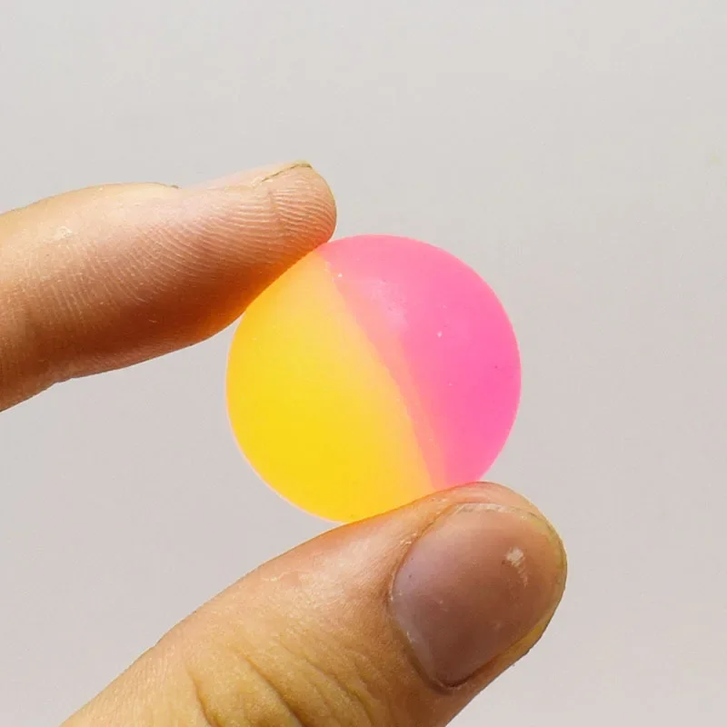 24 Pcs 2.5cm Two-color Outdoor Bouncy Ball Kids Party Supplies Birthday Gift Pinata Filler Christmas Carnival Party Gift Reward