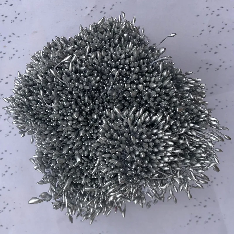 500pcs/Bag 1/3mm DIY Artificial Mini Pearl Flower Stamen Pistil Overall Wedding Party Home Decoration Christmas Accessories