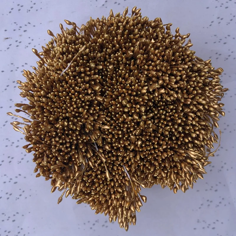500pcs/Bag 1/3mm DIY Artificial Mini Pearl Flower Stamen Pistil Overall Wedding Party Home Decoration Christmas Accessories