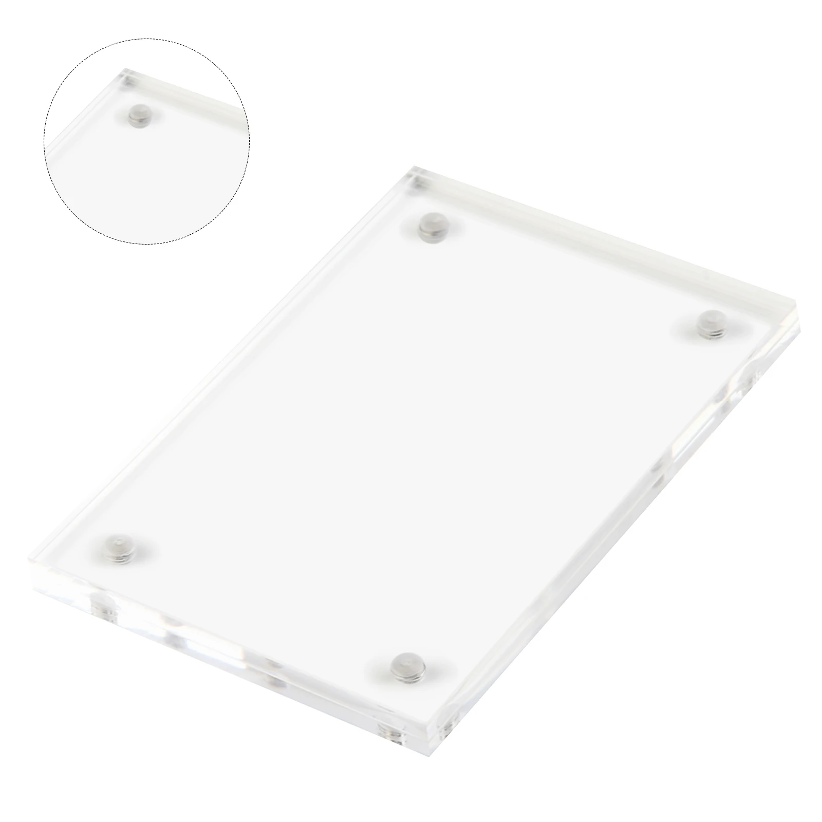 Christmas Gift Acrylic Clear Photo Frame Creative Picture Frame Bedroom Deck Decor 55x82mm 60x90mm 75x105mm 100 X150mm
