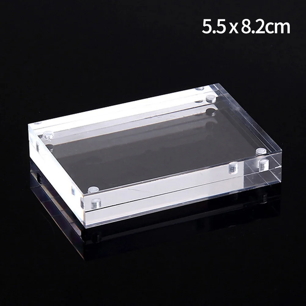 Christmas Gift Acrylic Clear Photo Frame Creative Picture Frame Bedroom Deck Decor 55x82mm 60x90mm 75x105mm 100 X150mm