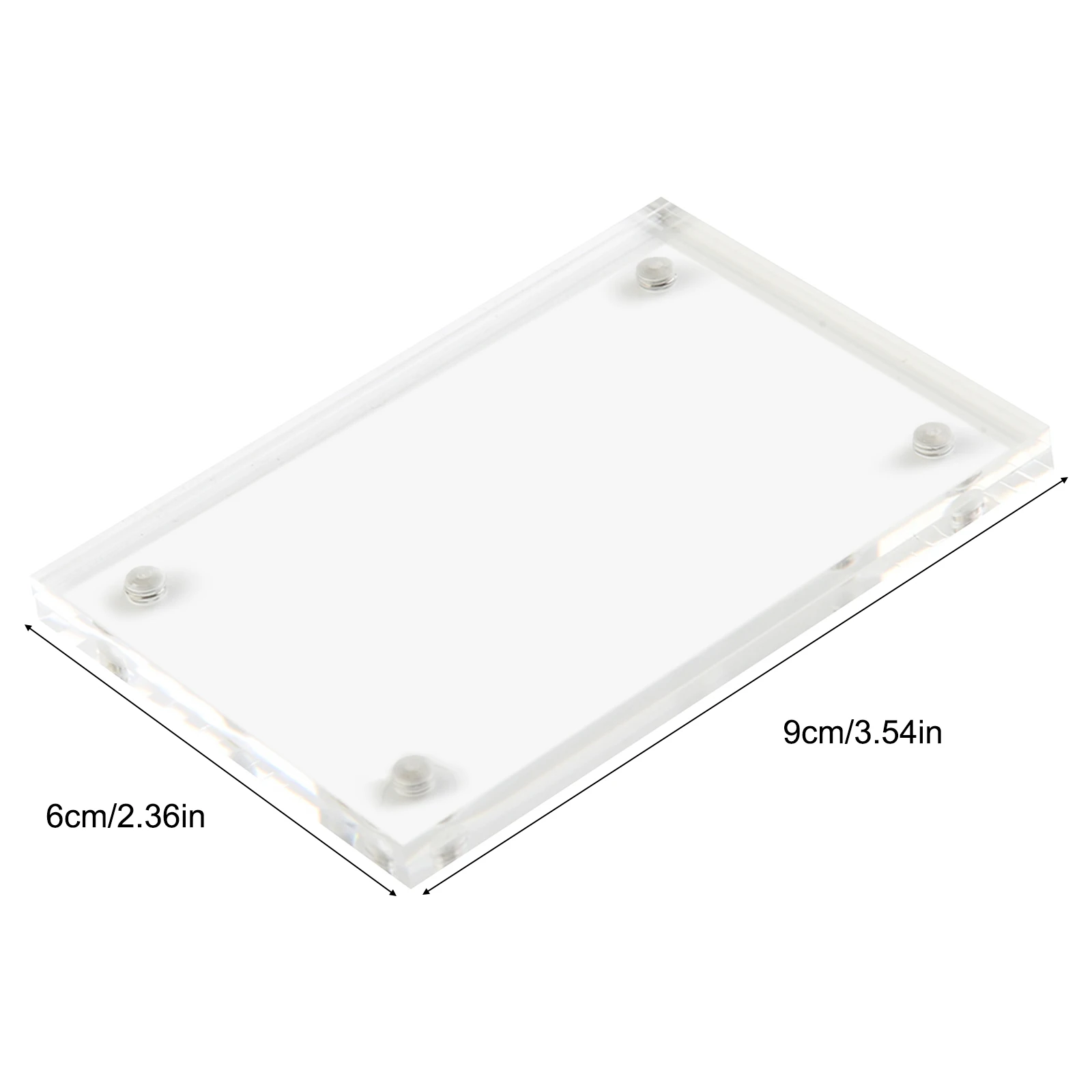 Christmas Gift Acrylic Clear Photo Frame Creative Picture Frame Bedroom Deck Decor 55x82mm 60x90mm 75x105mm 100 X150mm
