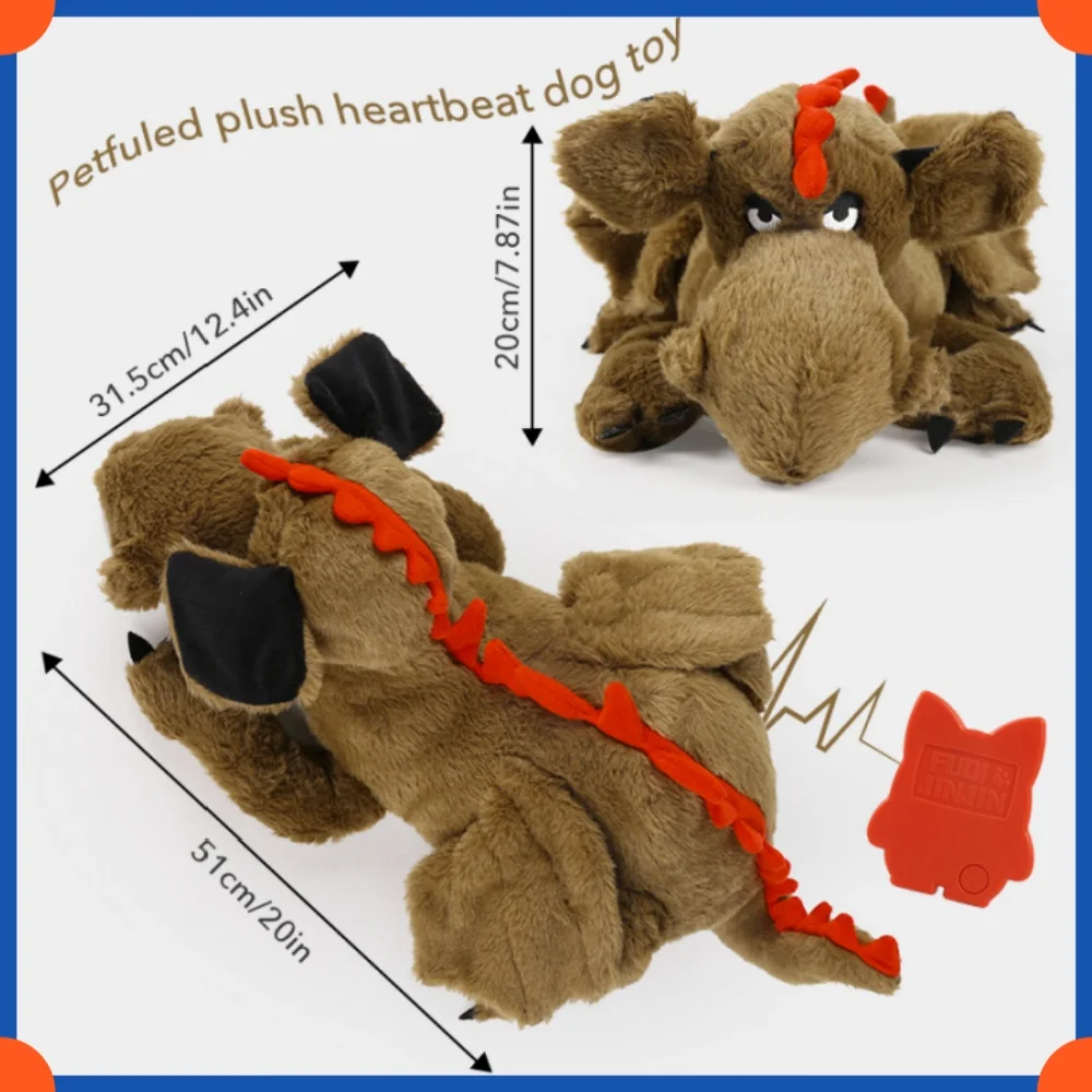 Plush Puppy Heartbeat Toys, Birthday Gifts, Rich Dog Puzzle Toys, Behavior Training, 16 Christmas