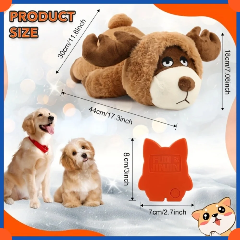 Plush Puppy Heartbeat Toys, Birthday Gifts, Rich Dog Puzzle Toys, Behavior Training, 16 Christmas