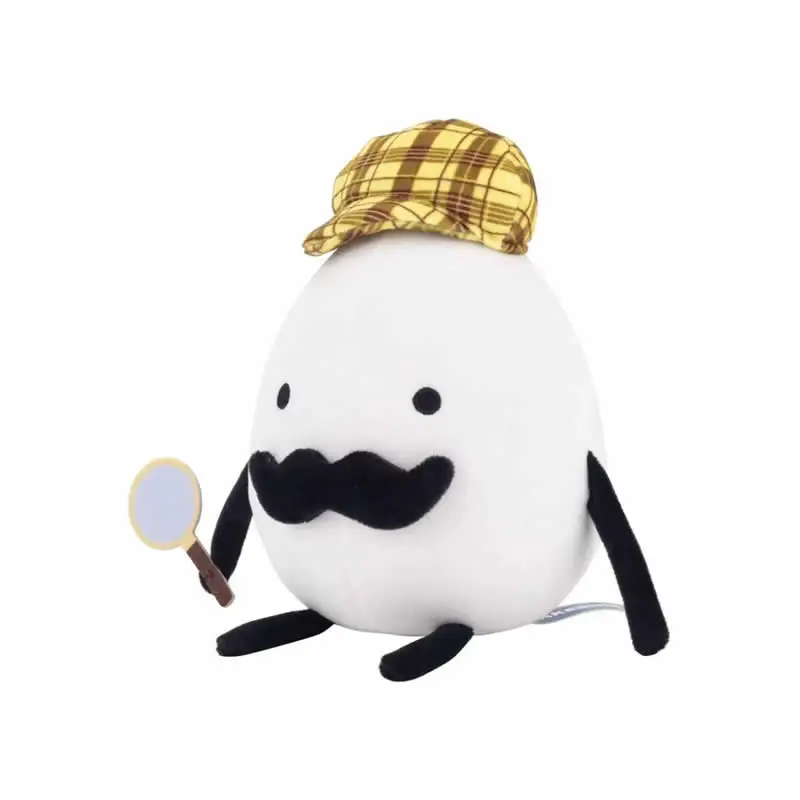 9.8 Inch Detective Egg Plush Game Stuffed Plushies Cartoon Doll Pillow For Fans Christmas Birthday Gifts