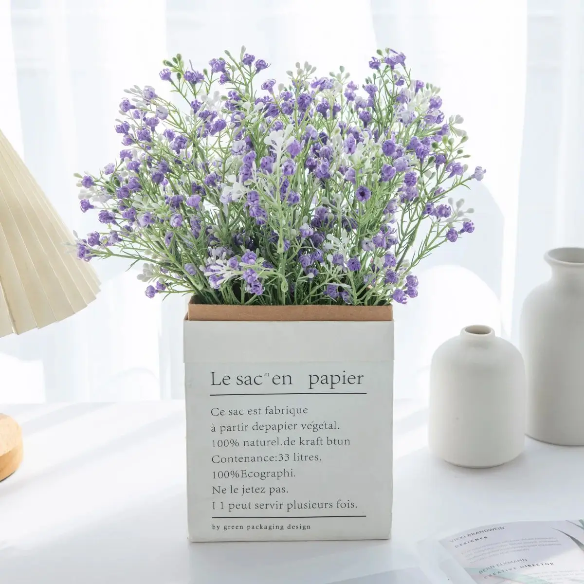 5 forks Artificial Flower Plant Gypsophila Hot sales Wedding Bridal bouquet Christmas Home Decor Vase Diy gift Photography prop