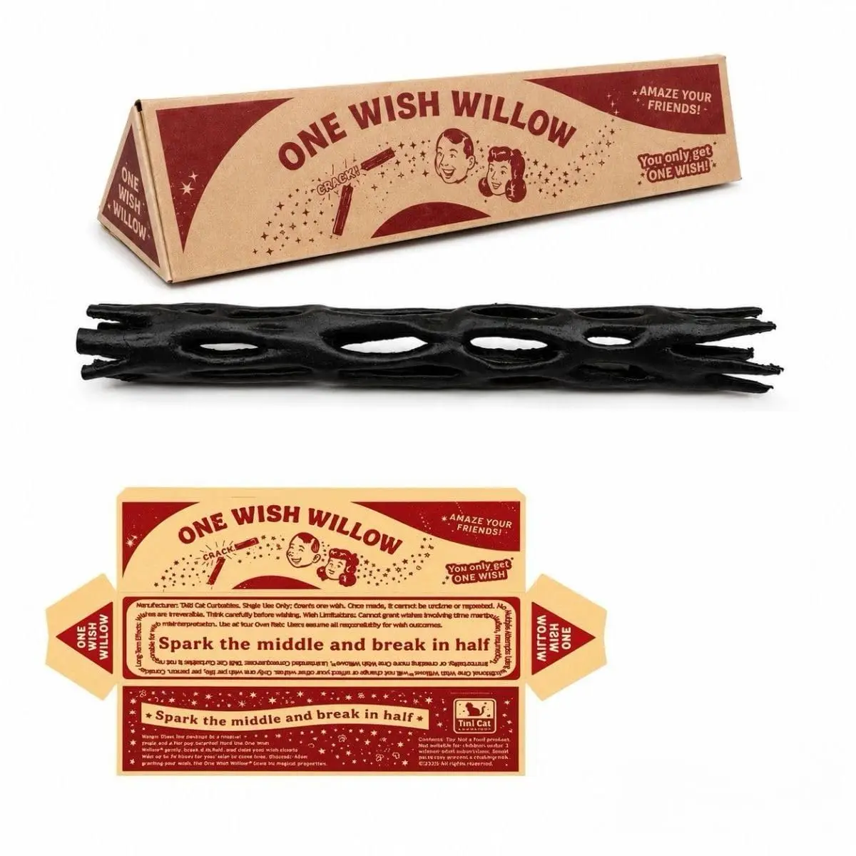 One Wish Willow Wish-3D Printed Wish, Fun Party Novelty Gift Ancient Legend Replica for All Ages, 1PC Christmas Party