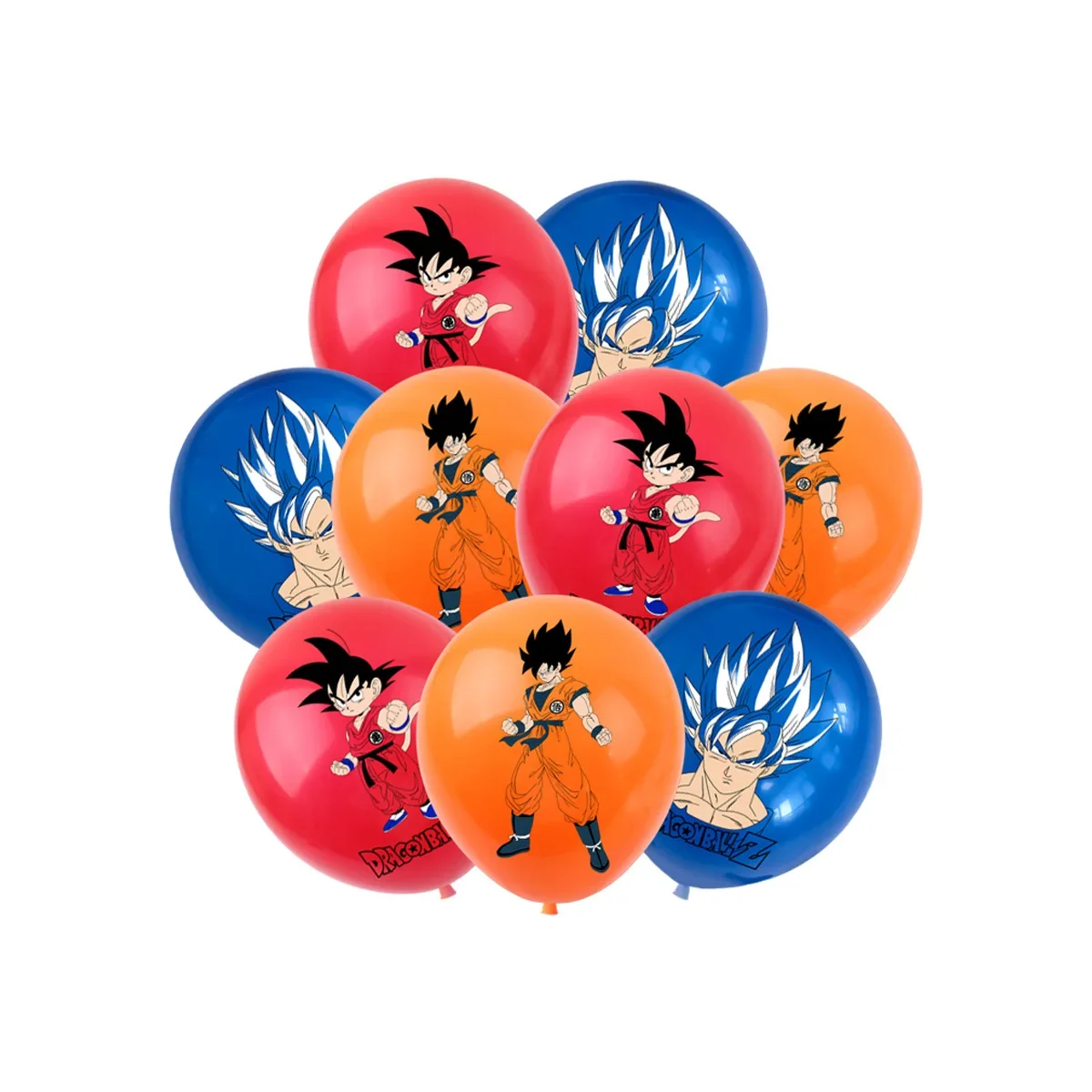 Dragon Ball Theme Birthday Party Son Goku Vegeta Pull Flag Banner Numbers Balloon Cake Insert Decoration Children Christmas Gift