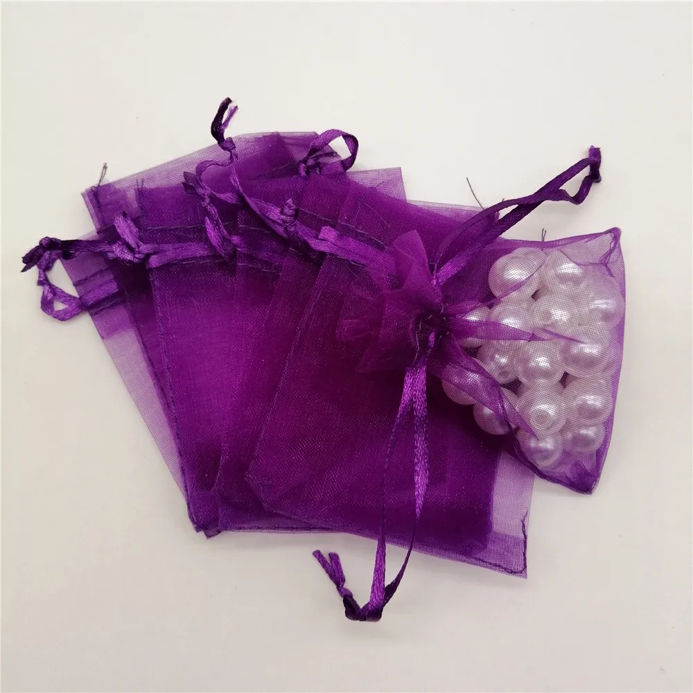 11 sizes 1000pcs Organza Gift Bags Christmas Wedding Party Gift Bags Organza Drawstring Jewelry Packaging Pouch Bags 22 Colors