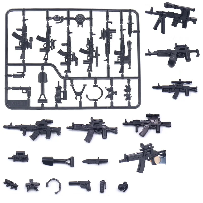 WW2 Military 98K Pistol Weapon Soldiers Army Building Blocks Mini Action Figures Bricks Model Building Kids Toy Christmas Gifts