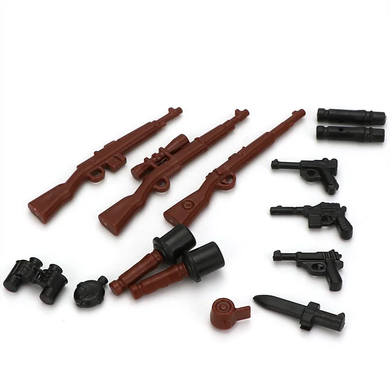 WW2 Military 98K Pistol Weapon Soldiers Army Building Blocks Mini Action Figures Bricks Model Building Kids Toy Christmas Gifts