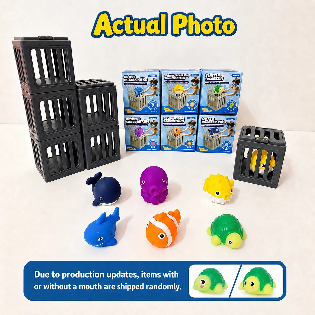 NEW Fish Box Swimming and Diving Toys, Child Adult Pool Party Toys, Toddler Floating Animals Bath Toys,  Birthday Christmas Gift