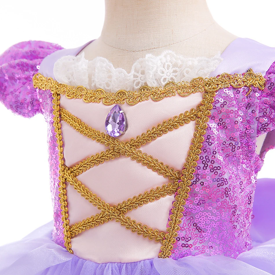 Cinderella Anna Elsa Costume Children Princess Dress for Girls Kids Cosplay Snow White Christmas Carnival Party Disguise Outfit