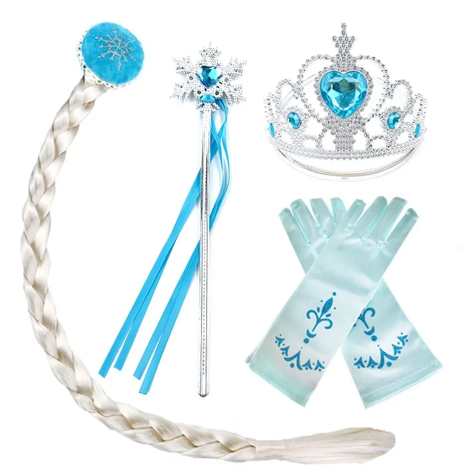 Cinderella Anna Elsa Costume Children Princess Dress for Girls Kids Cosplay Snow White Christmas Carnival Party Disguise Outfit