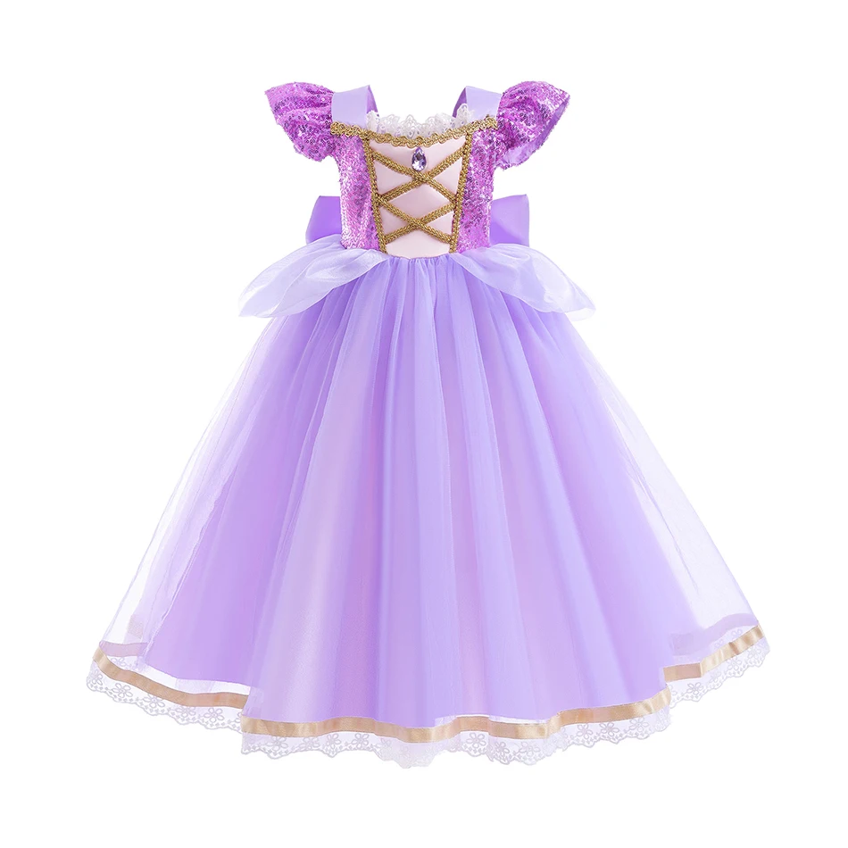 Cinderella Anna Elsa Costume Children Princess Dress for Girls Kids Cosplay Snow White Christmas Carnival Party Disguise Outfit