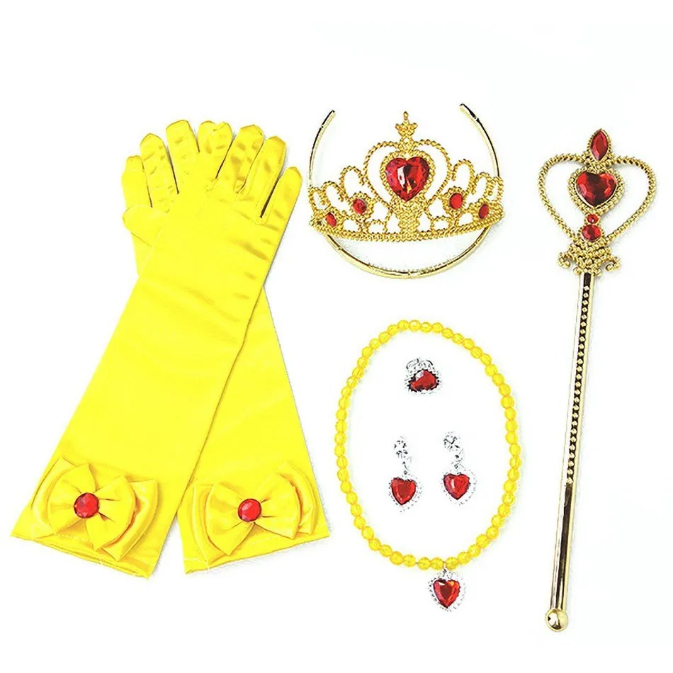 Cinderella Anna Elsa Costume Children Princess Dress for Girls Kids Cosplay Snow White Christmas Carnival Party Disguise Outfit