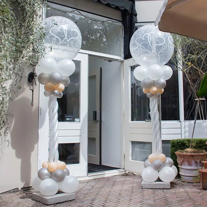 1/2set Balloon Column Stand Kit 2M Adjustable Ballon Tower Holder for Wedding Birthday Party Baby Shower Christmas Decorations